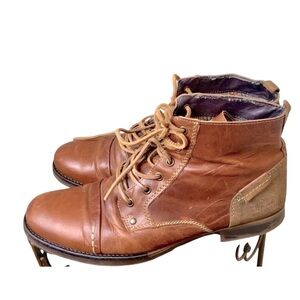 Bull Boxer mens boots lace up leather casual work size 44 brown